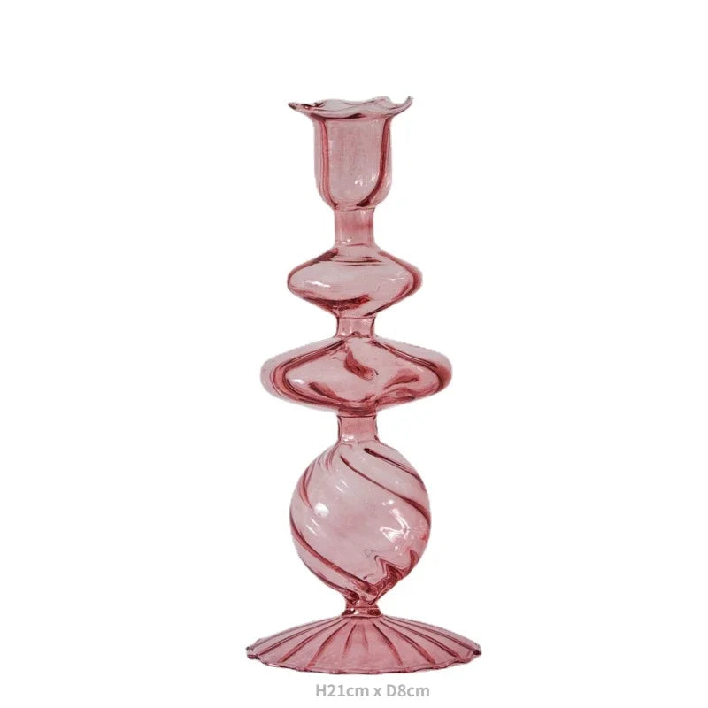 Colorful Glass Candle Holder - candletown.net