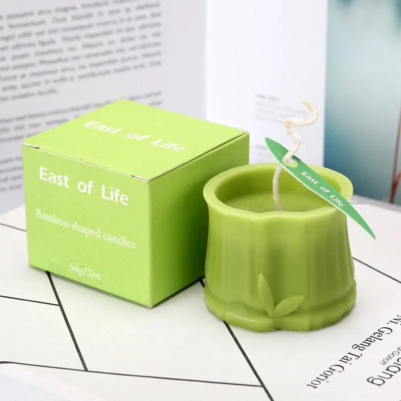 Bamboo-Shaped Scented Candle – Decorative & Aromatic - candletown.net