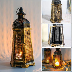 Rustic Vintage Metal Candle Lantern – Nordic & Farmhouse Decor - candletown.net
