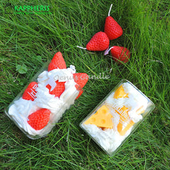 Fruit & Cream Cup Figure Candle – Soy Wax