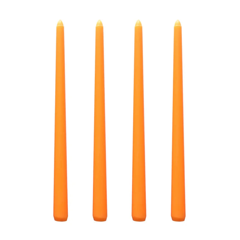 4pcs Colored Taper Candles – Elegant Long Dinner Set - candletown.net