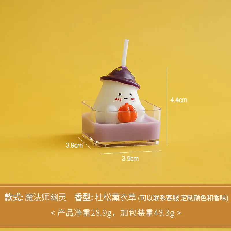 Cute Halloween Tealight Candles – Pumpkin & Skull Designs - candletown.net