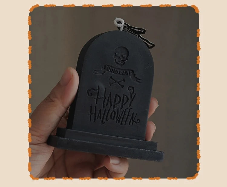 Handmade Halloween Scented Candles – Skull, Pumpkin & Tombstone Designs - candletown.net