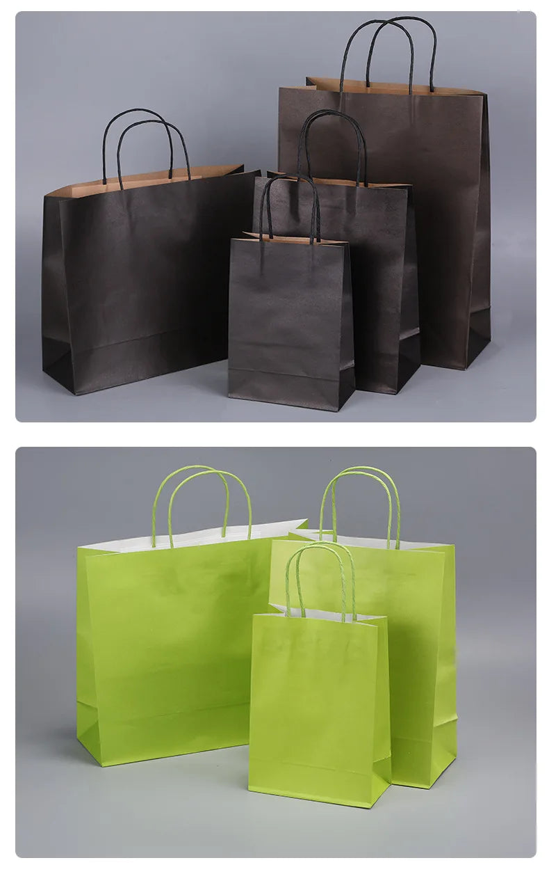 Colorful Paper Gift Bags – Multiple Shades for All Celebrations - candletown.net