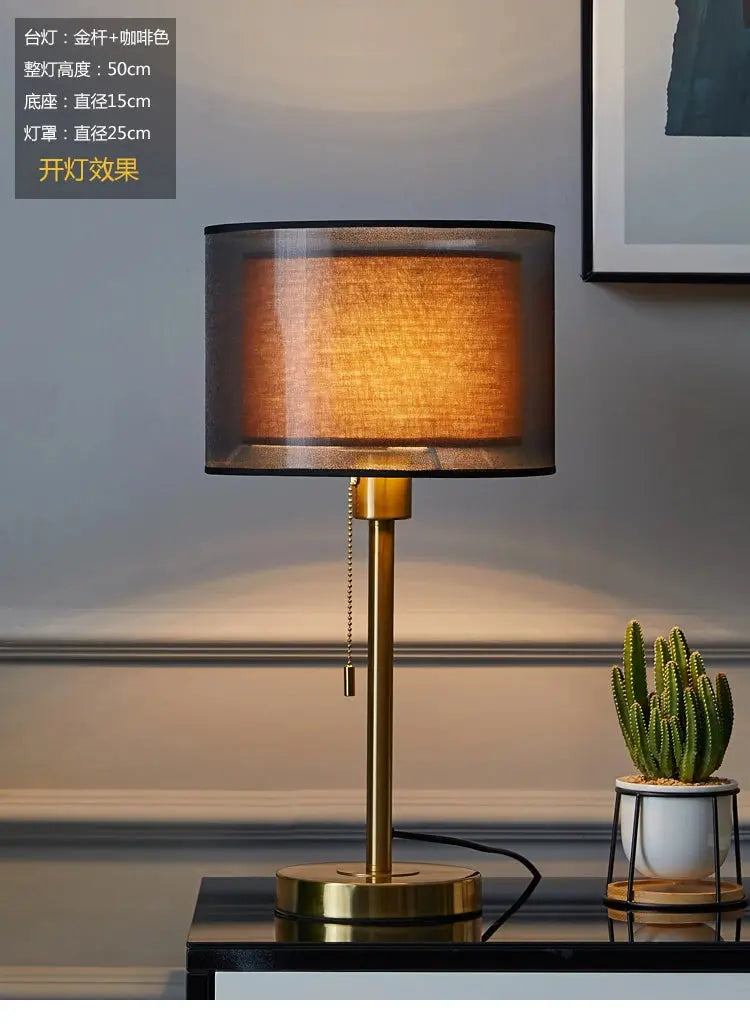 American Gold Table Lamp – Nordic Modern Luxury Design - candletown.net