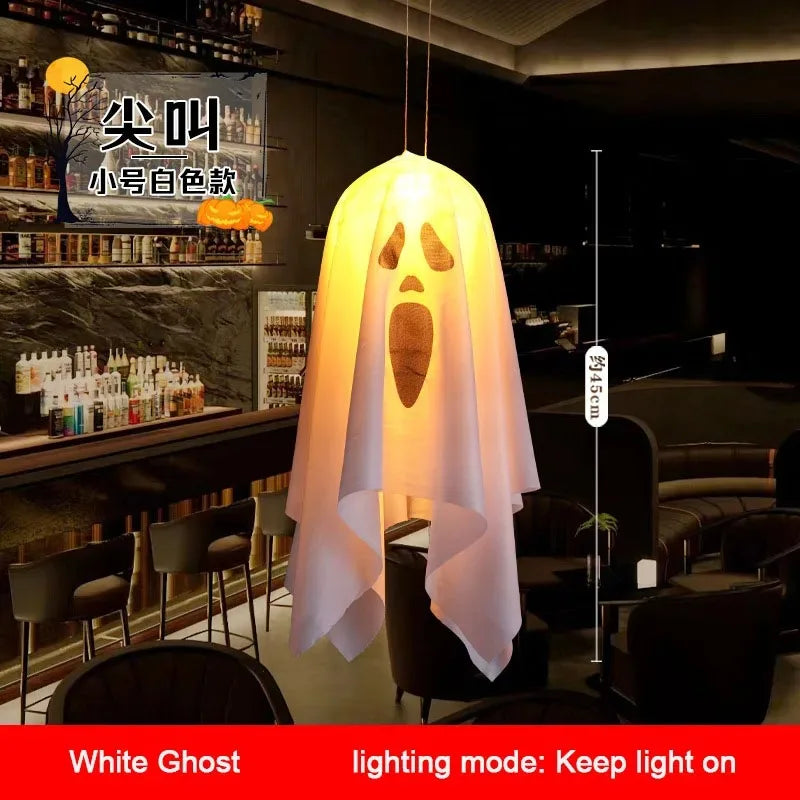 Halloween Ghost LED Hanging Decoration – Spooky Prop - candletown.net