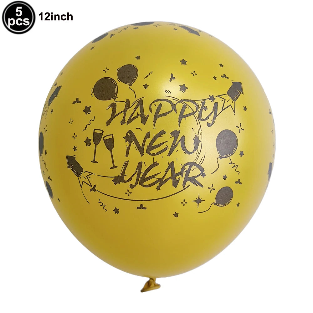 2026 New Year Latex Balloons