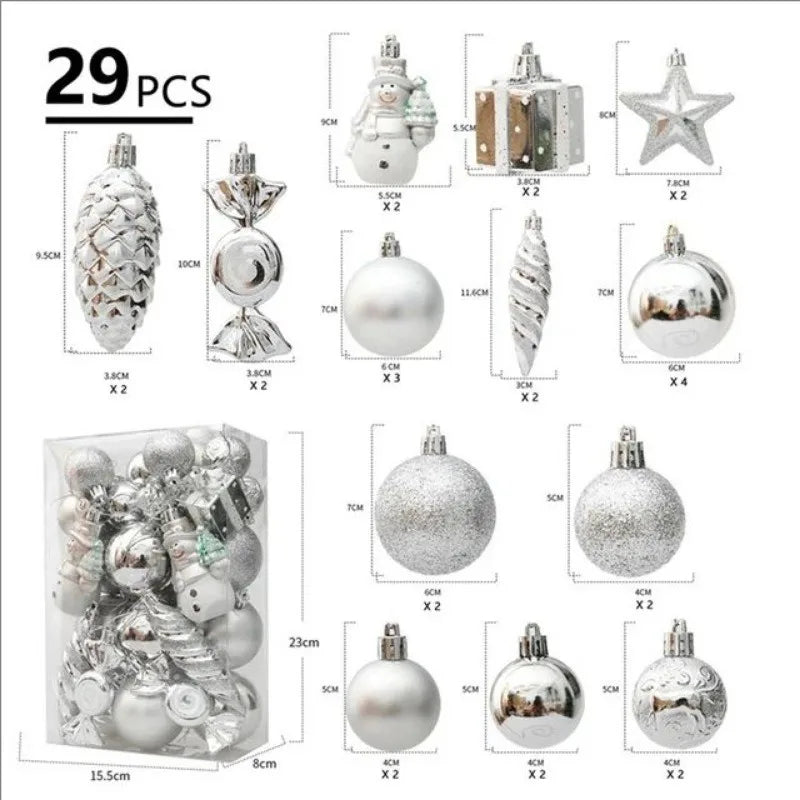 20/29pcs Christmas Ball Decoration Set - candletown.net