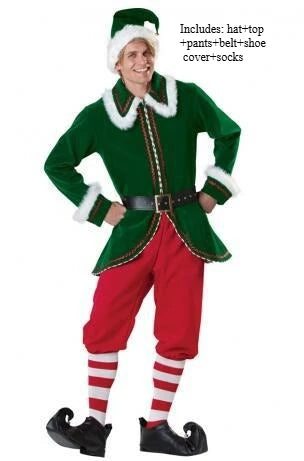 Adult Santa Claus Costume – Luxurious Christmas Cosplay Outfit for Parties