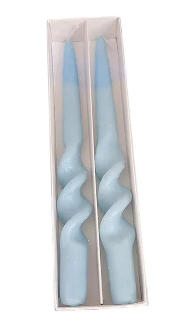 2pc Spiral Scented Dinner Taper Candles - candletown.net