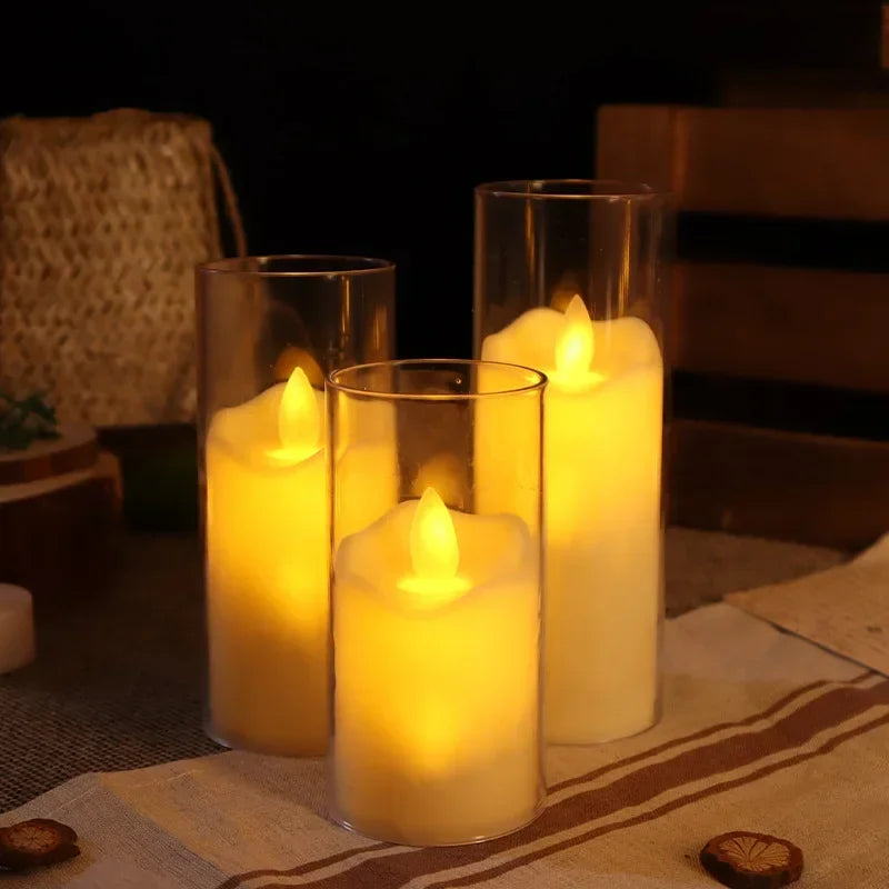 6PCS Flameless LED Candles – Flickering Acrylic Candle Set - candletown.net
