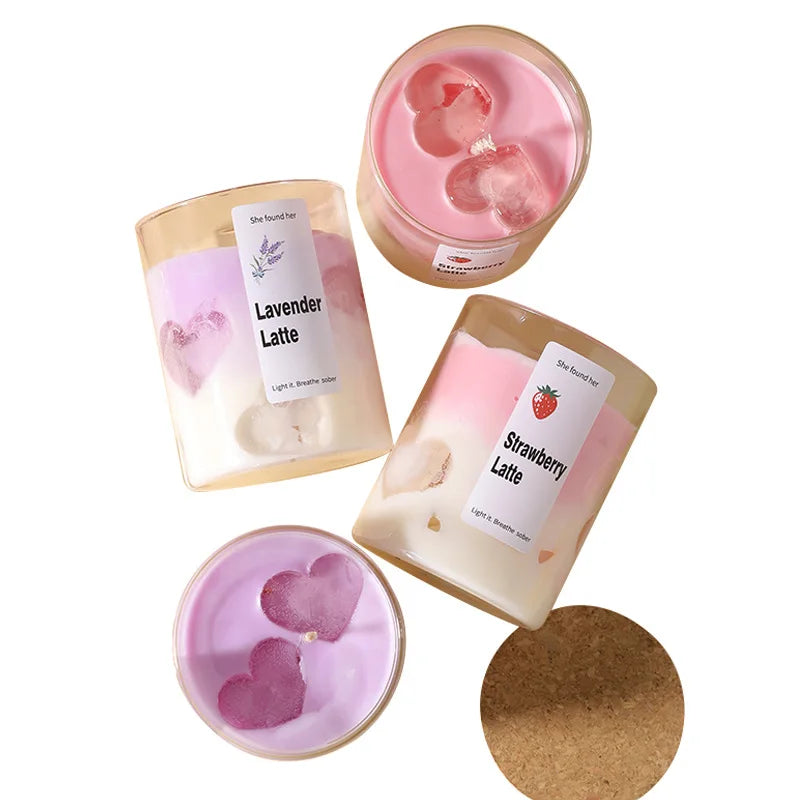 Latte Glow Aromatherapy Candle – Soy Wax Glass Candle