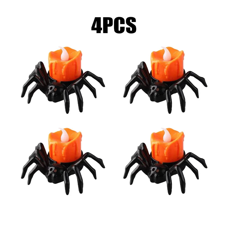 Halloween Spider LED Candle Light – Battery Operated Night Light - candletown.net
