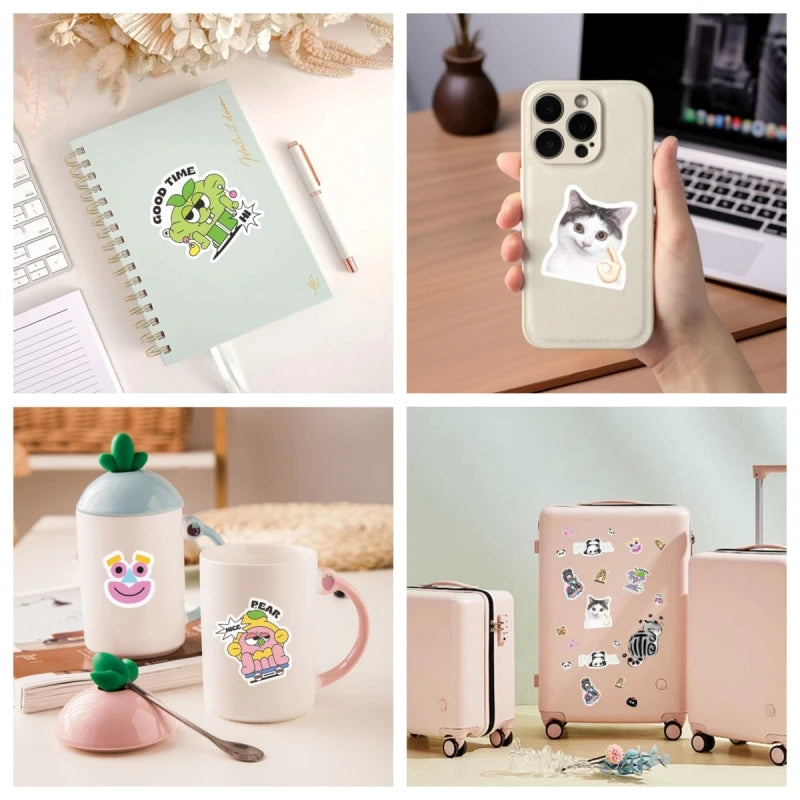 100 pcs Custom Vinyl Stickers – Waterproof Die Cut - candletown.net