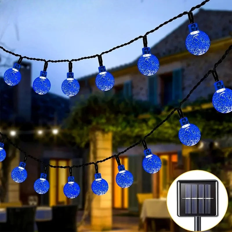 Solar Crystal Globe String Lights - candletown.net