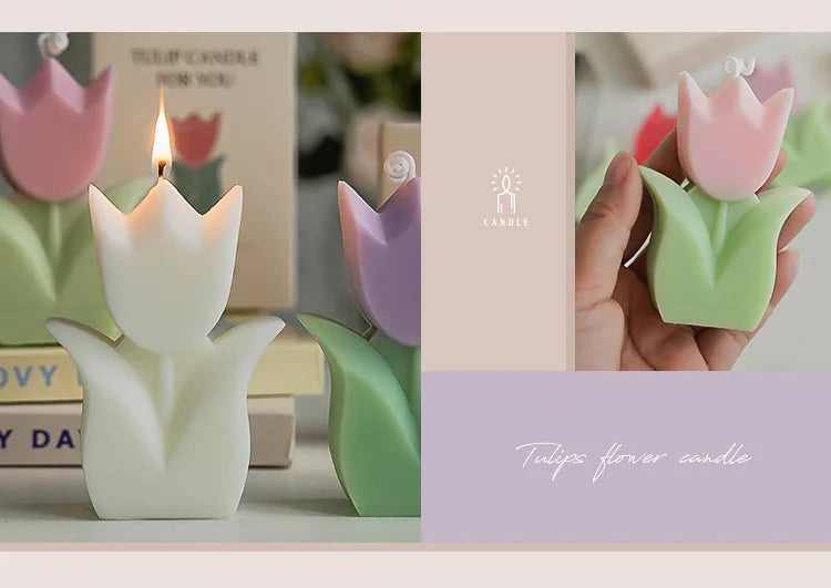 Handmade Tulip Soy Wax Candle - candletown.net