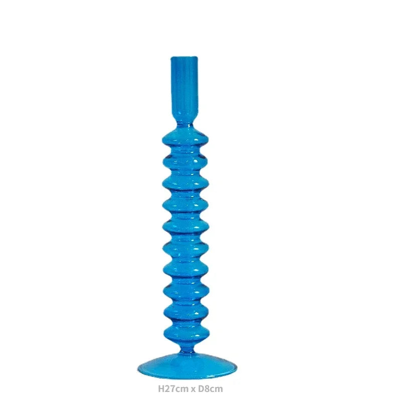 Colorful Glass Candle Holder - candletown.net