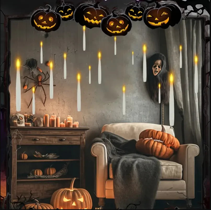 Magic Floating LED Candles with Wand Remote – 10–24 Pack - candletown.net