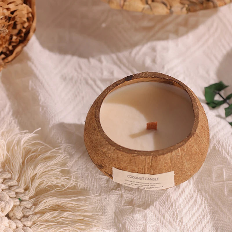 Eco-Friendly Soy Wax Aromatherapy Candle with Wooden Wick - candletown.net