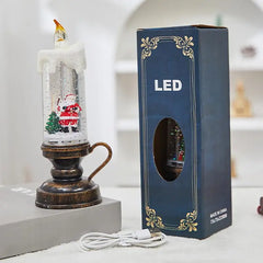 LED Pillar Candle with Handle – Flameless Christmas Candle