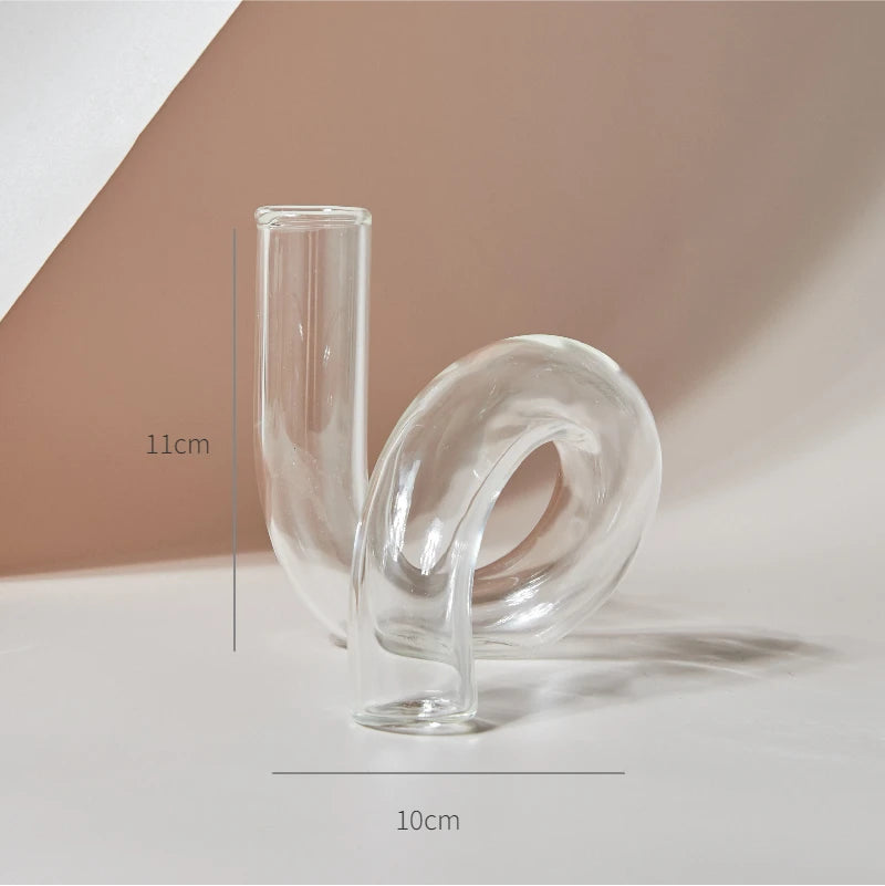 Modern Glass Candle Holder – Nordic Clear Design - candletown.net