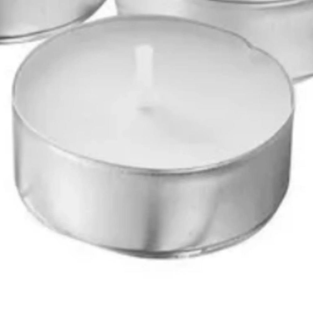 100 Pack Unscented Tea Light Candles - candletown.net