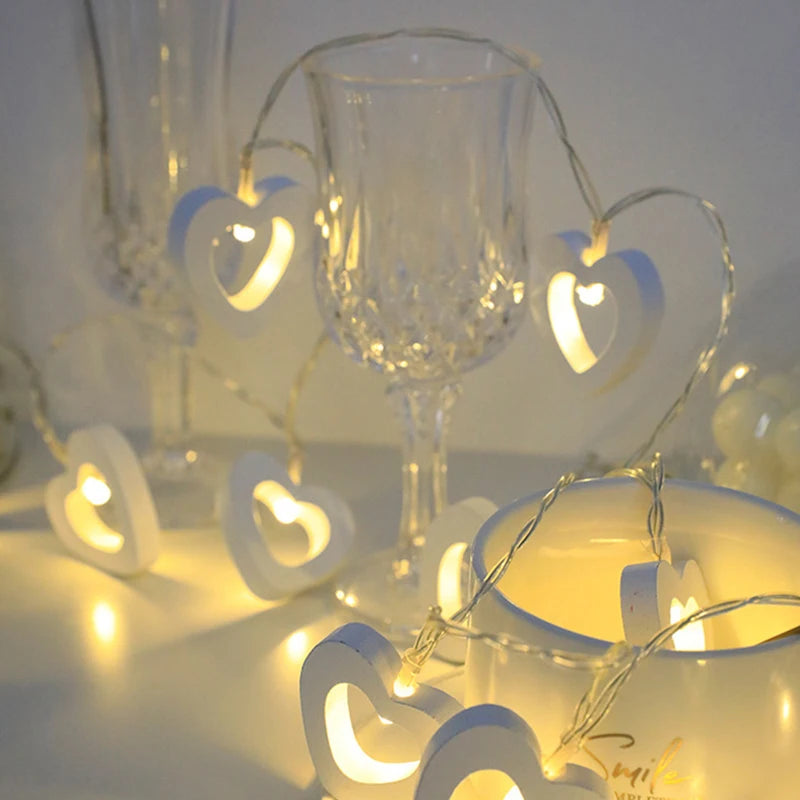 LED Heart Fairy Light String - candletown.net