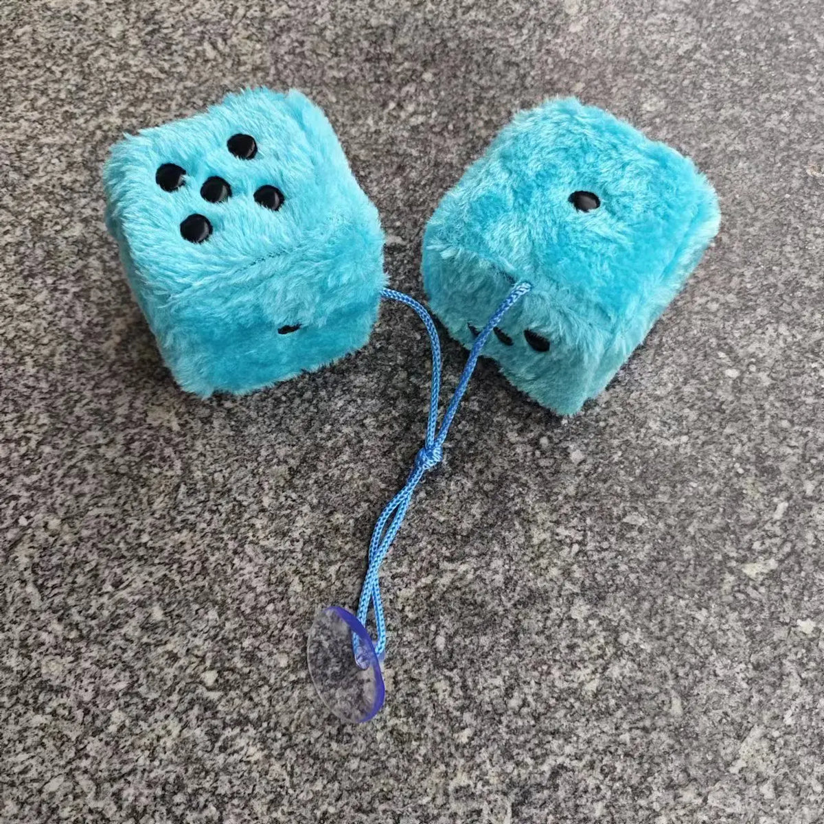Retro 90s Fuzzy Dice – Plush Hanging Car Mirror Dice - candletown.net