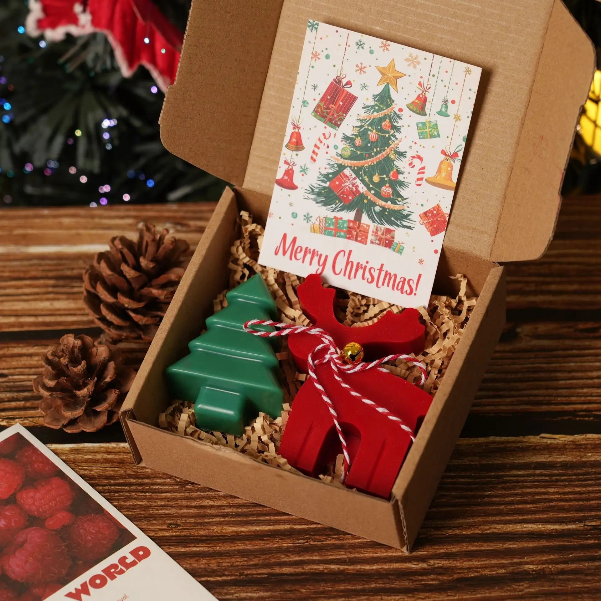 Christmas Candle Gift Set – Gingerbread & Tree Candles - candletown.net