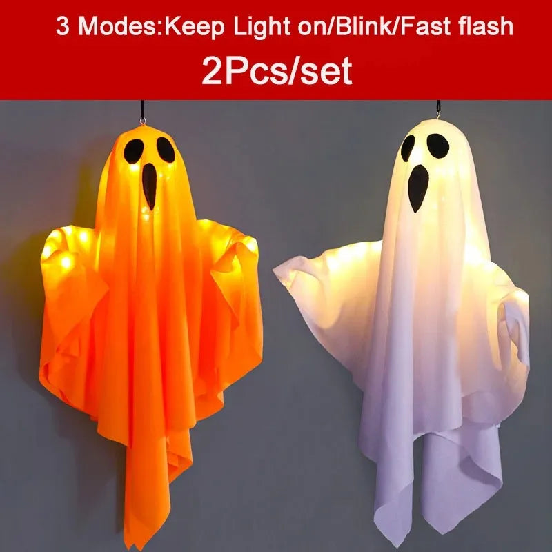 Halloween Ghost LED Hanging Decoration – Spooky Prop - candletown.net
