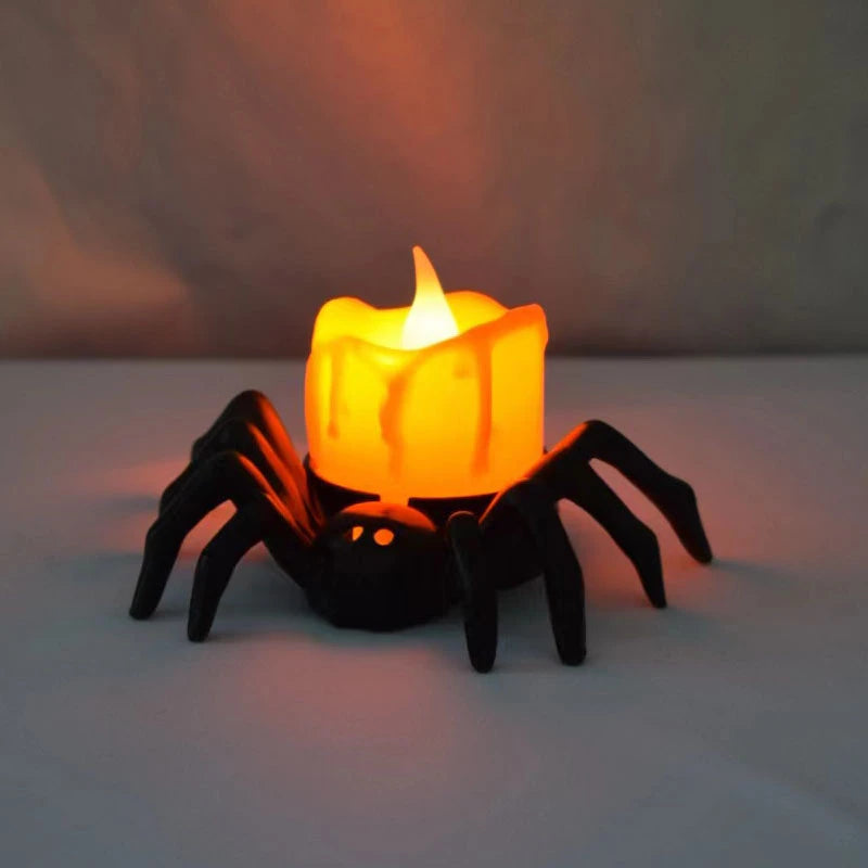 Halloween Spider LED Candle Light – Battery Operated Night Light - candletown.net