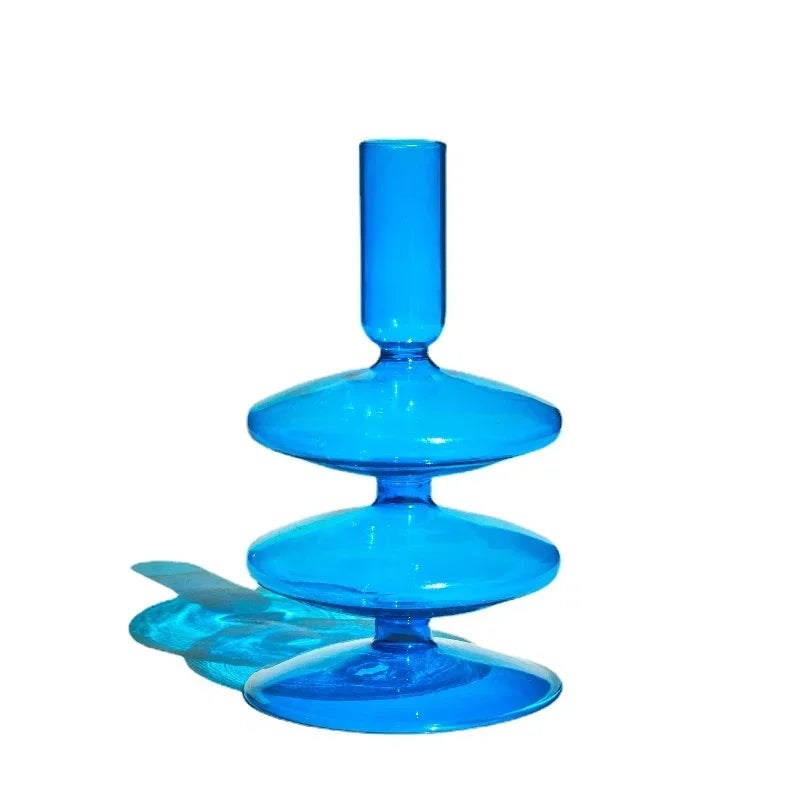 Colorful Glass Candle Holder - candletown.net