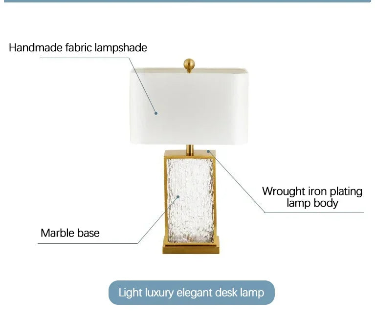 SANDYHA Modern Glass Table Lamp – Certified Luxury Lighting for Your Home - candletown.net
