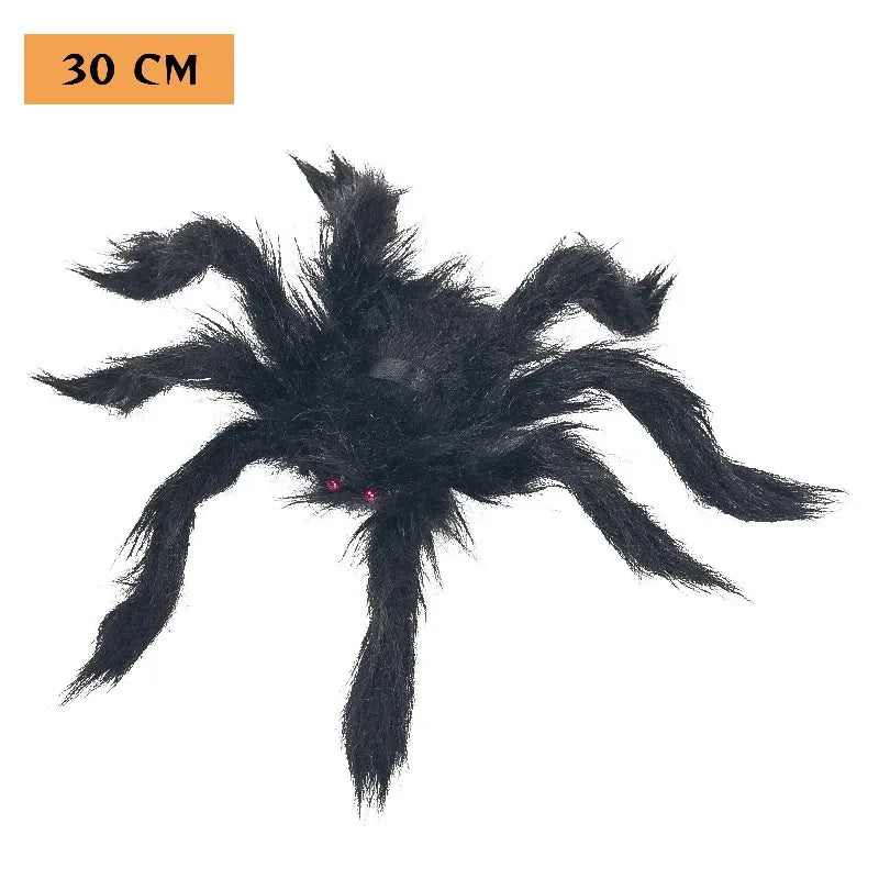 Halloween Spider Web with Spiders – Haunted House Decoration Set - candletown.net