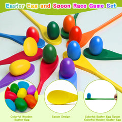 Wooden Egg & Spoon Race Game – Easter Balance Challenge - candletown.net