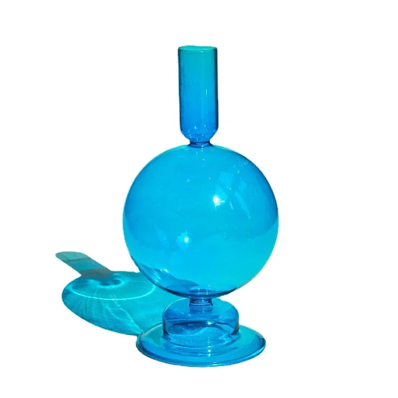 Colorful Glass Candle Holder - candletown.net