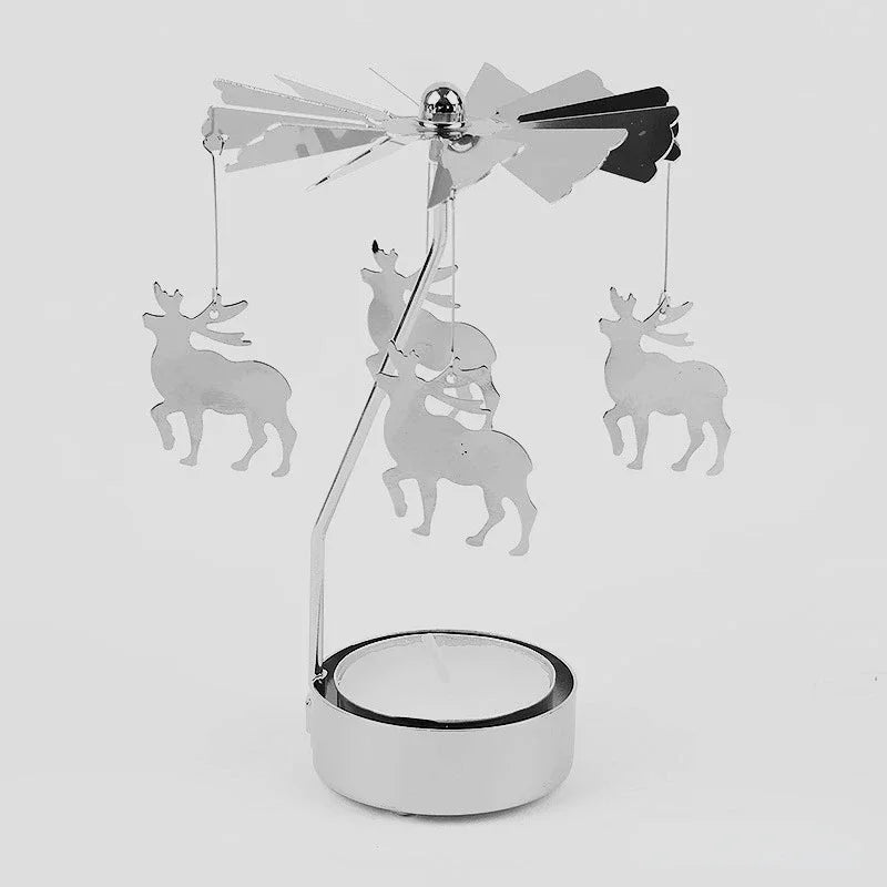 Silver Angel Chime Candle Holder