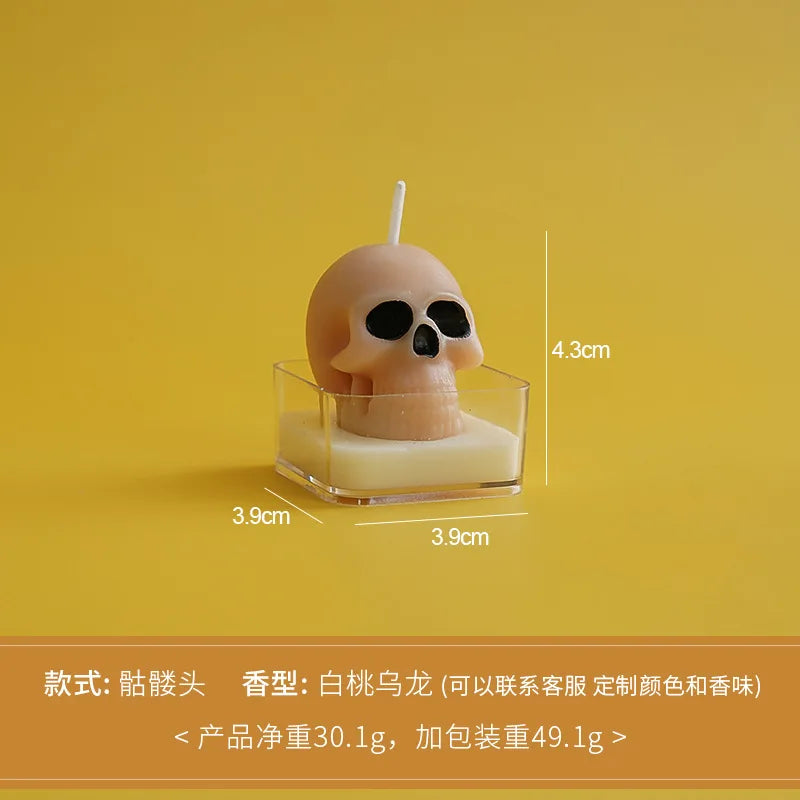 Cute Halloween Tealight Candles – Pumpkin & Skull Designs - candletown.net