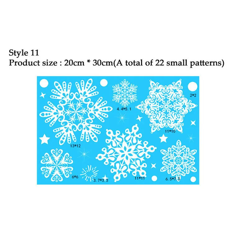 38-Piece Snowflake Window Clings – Reusable Electrostatic Christmas Stickers - candletown.net