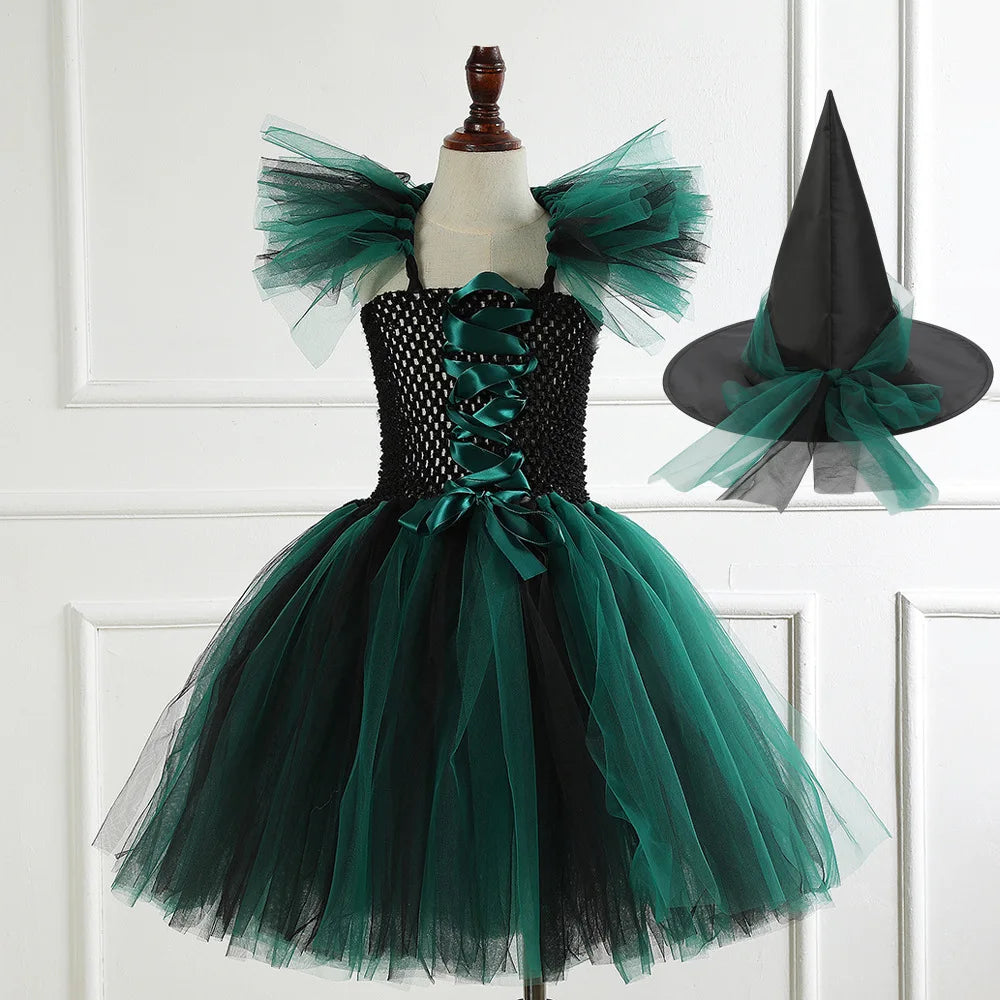 Kids Witch Costume – Hat, Broom & Accessory Options (Multicolor) - candletown.net