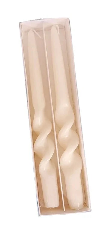 2pc Spiral Scented Dinner Taper Candles - candletown.net