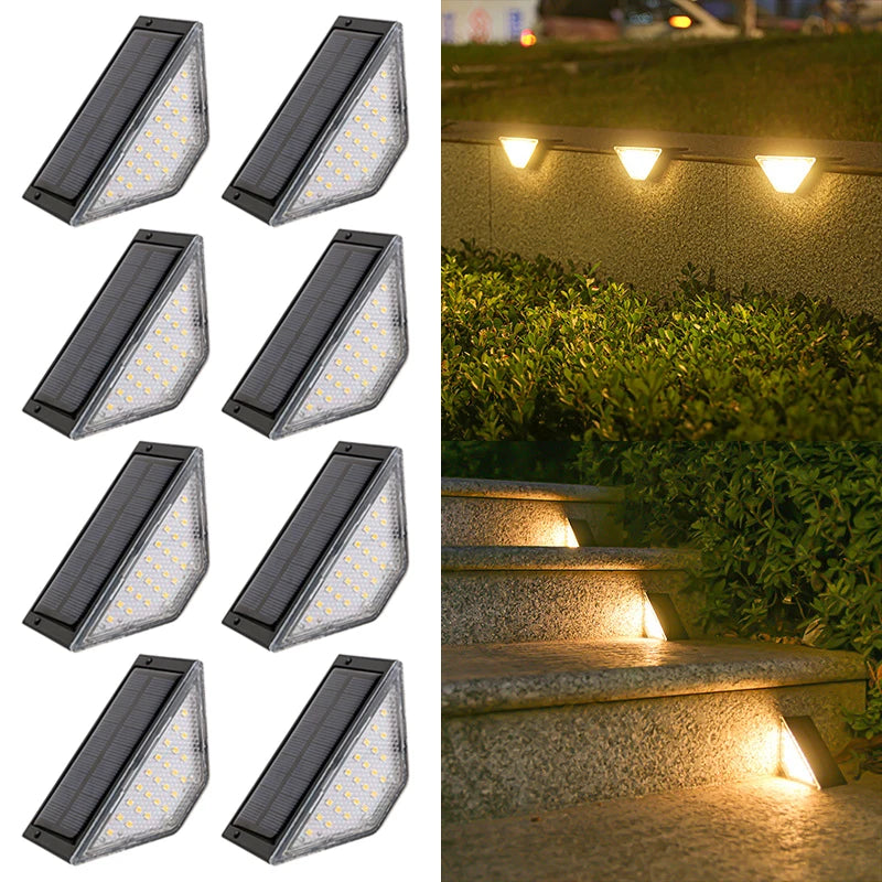 8Pcs Solar LED Step Lights - candletown.net