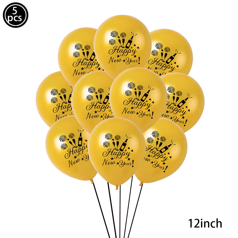 2026 New Year Latex Balloons