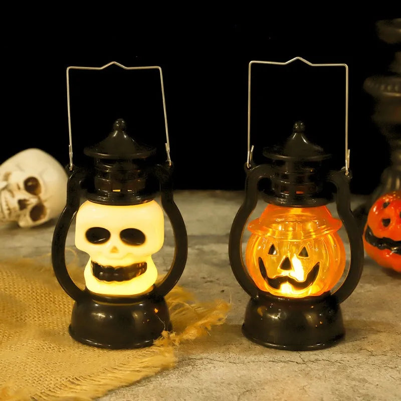 LED Halloween Pumpkin or Skull Lamp – Flameless Vintage Light - candletown.net