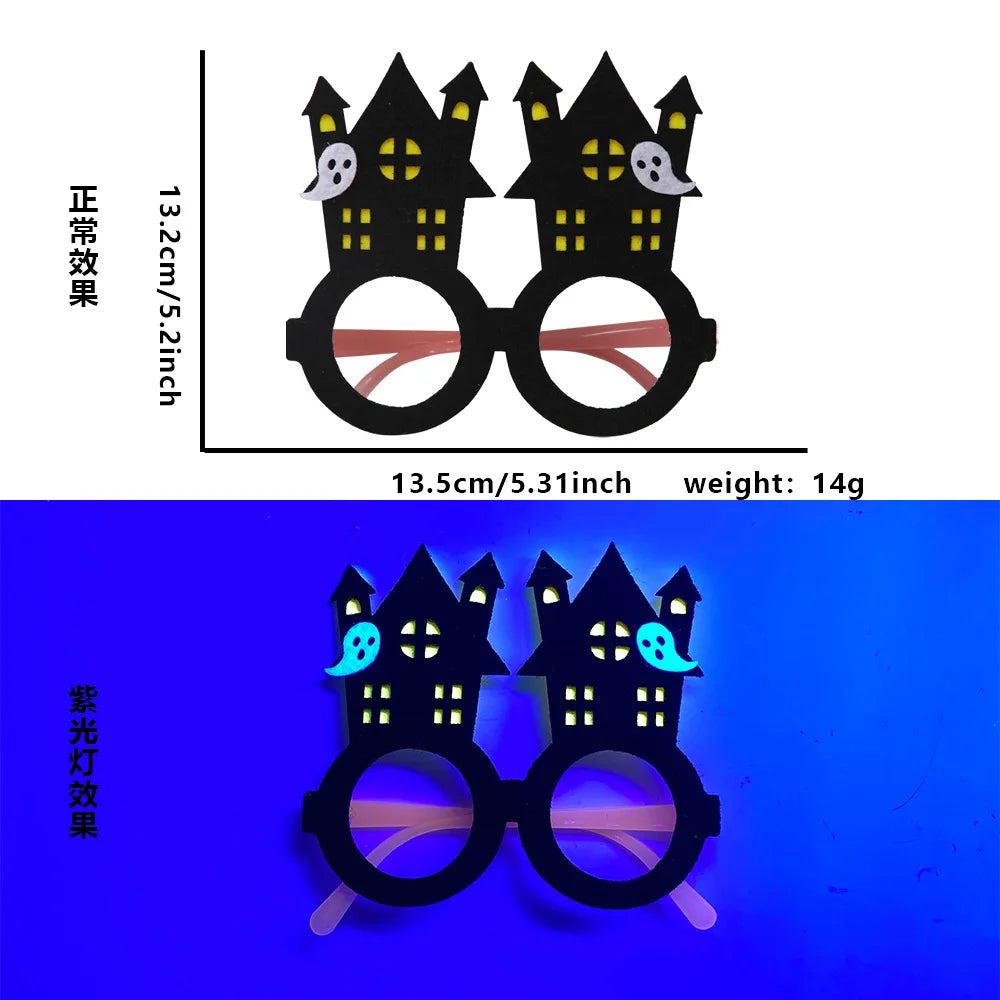 Halloween Costume Accessories Set – Glasses, Mask, Bat Hair Clip & Bracelet - candletown.net