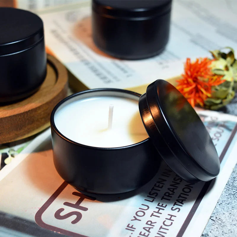 18h Citronella Candle – Natural Mosquito Repellent in Black Tin - candletown.net