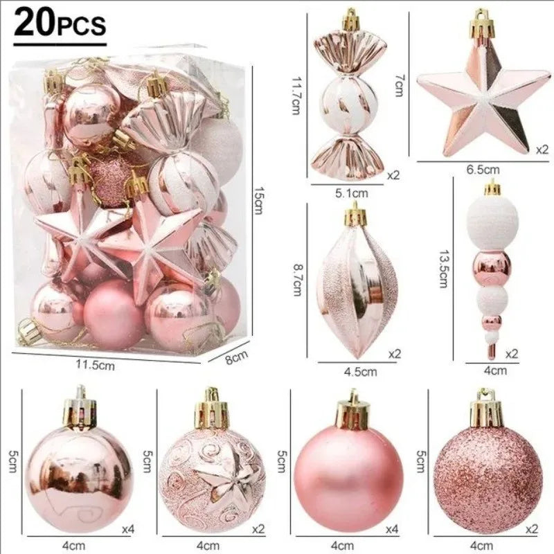 20/29pcs Christmas Ball Decoration Set - candletown.net