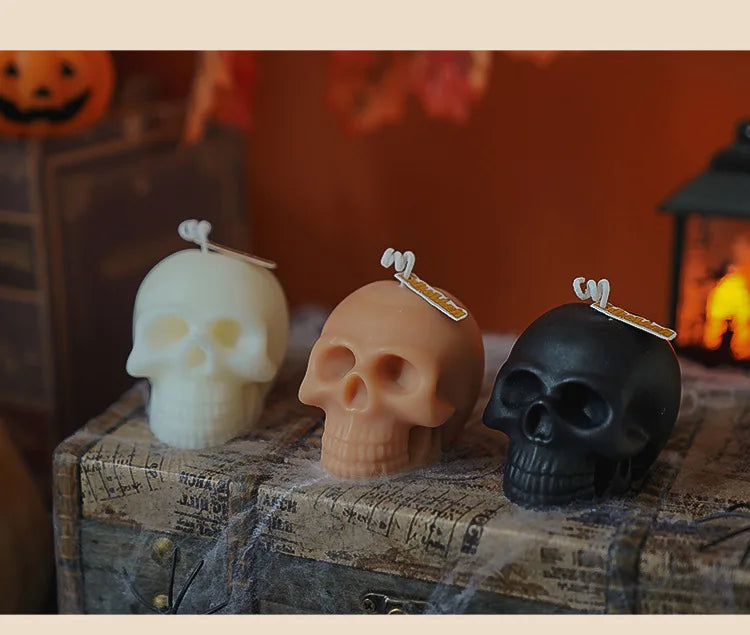 Handmade Halloween Scented Candles – Skull, Pumpkin & Tombstone Designs - candletown.net