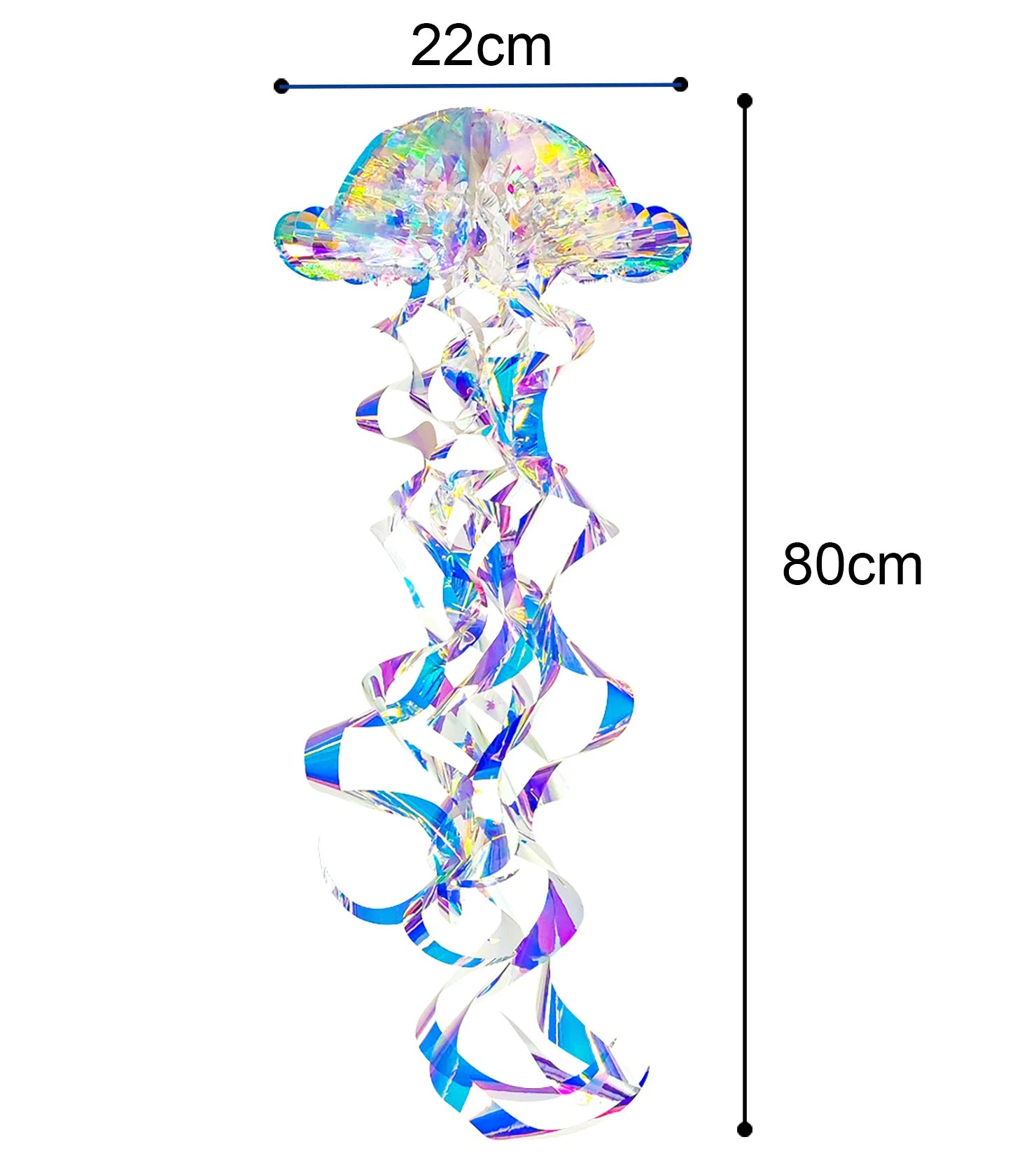 Iridescent 3D Christmas Ornament – Star, Ball, Garland or Snowflake