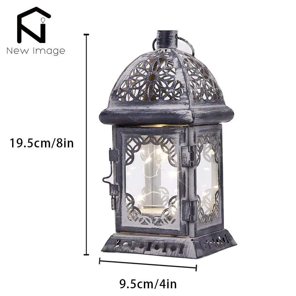 Vintage LED Lantern Candle Holder